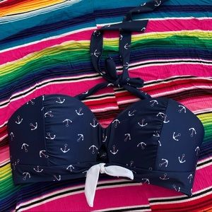 Nautical unique vintage bikini top